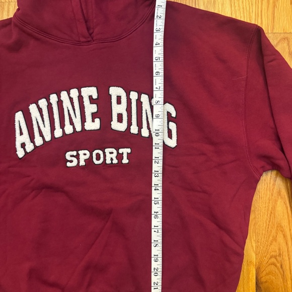 ANINE BING Red Alec 'Sport' Hoodie - Picture 8 of 8